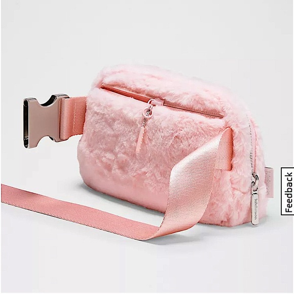 Lululemon Everywhere Plush Fleece Belt Bag in Strawberry Milkshake Color (NWT) - Picture 5 of 11